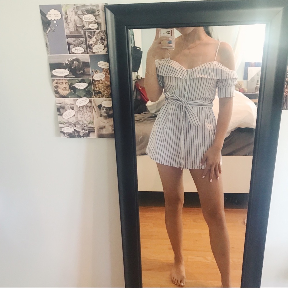 STRIPED ROMPER